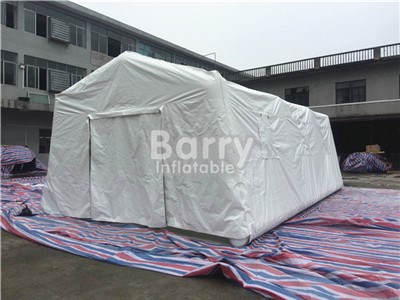 customized shape and functional white inflatable medical tent inflatable cube tent with zipper door and window BY-IT-040